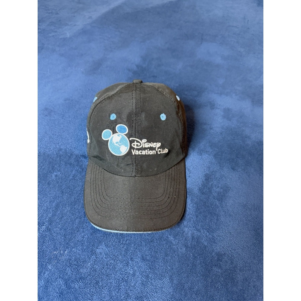 Disney Vacation Club Member Black Hat Cap Adjustable Mickey Icon Logo FAC-025400